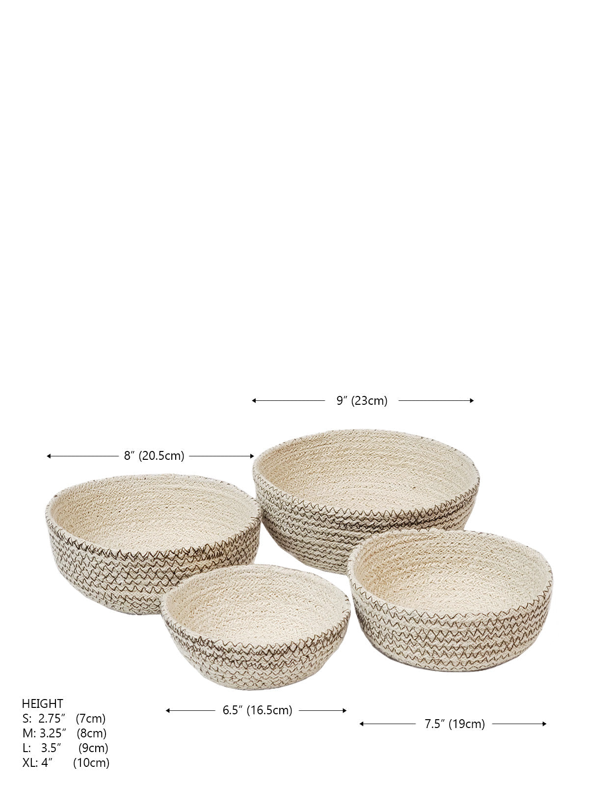 Amari Round Bowl - Brown (Set of 4)-5