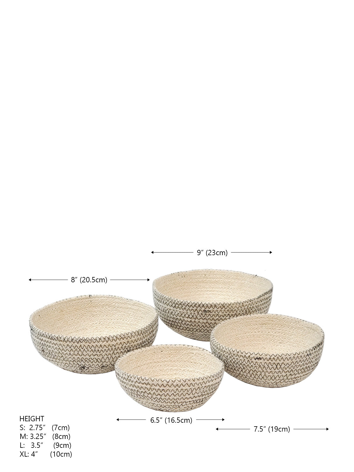 Amari Round Bowl - Black (Set of 4)-6