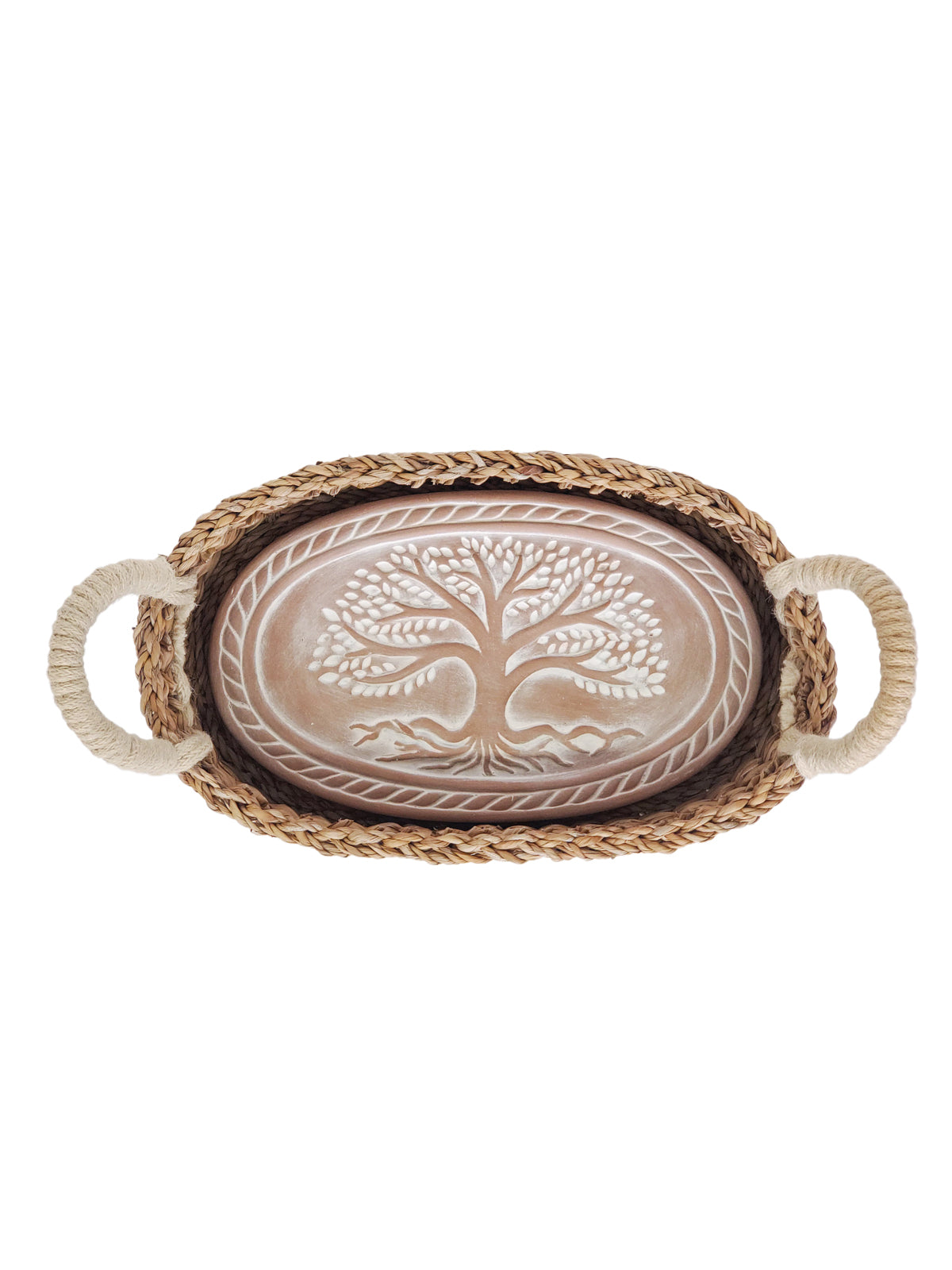 Bread Warmer & Basket - Tree of Life Oval-3