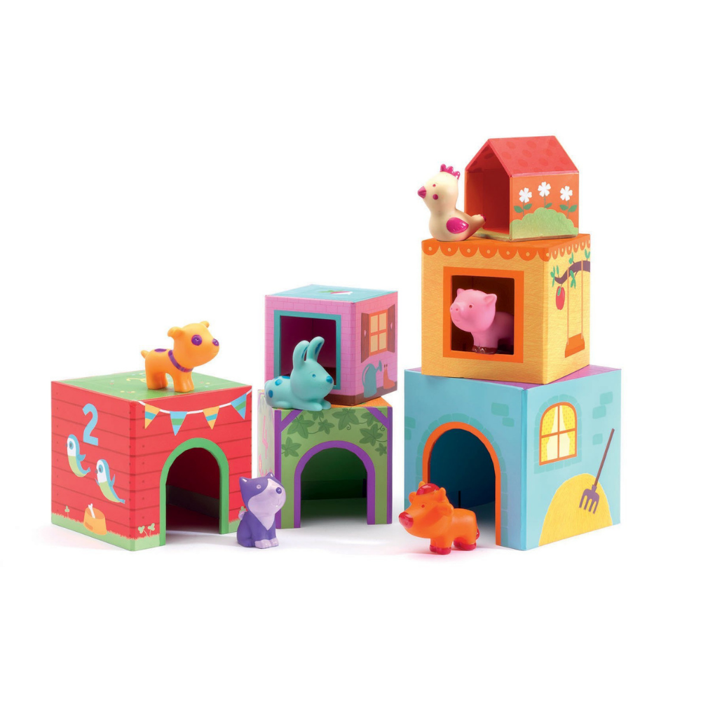 Topanifarm Nest and Stack Blocks + Animals-2