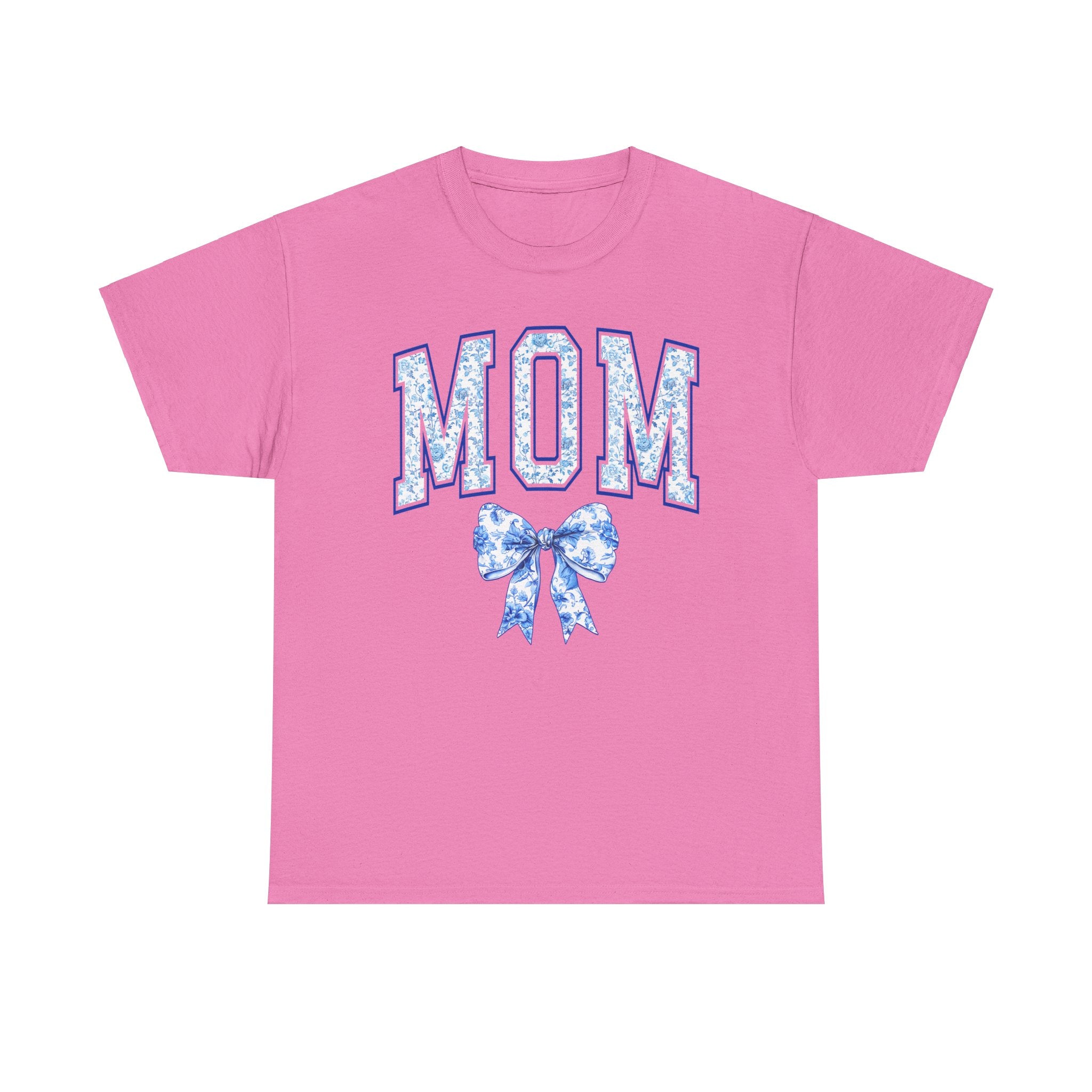 Mom T-Shirt with Coquette Bow, Floral Tee for Moms
