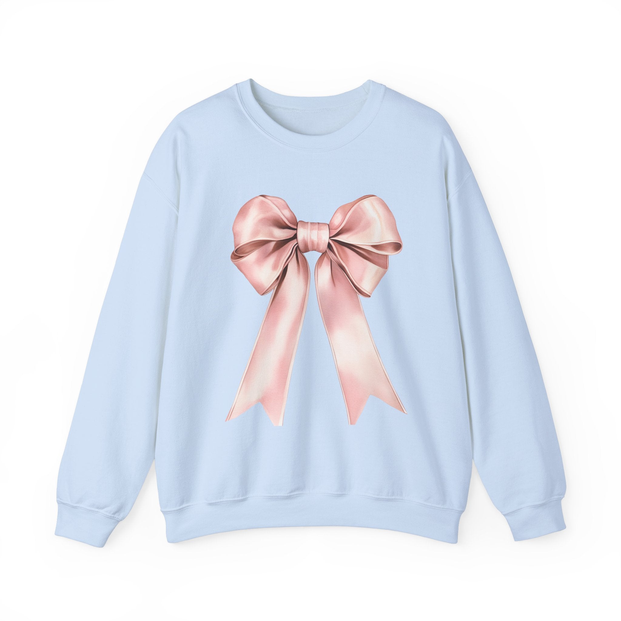 Light Pink Coquette Bow Sweatshirt