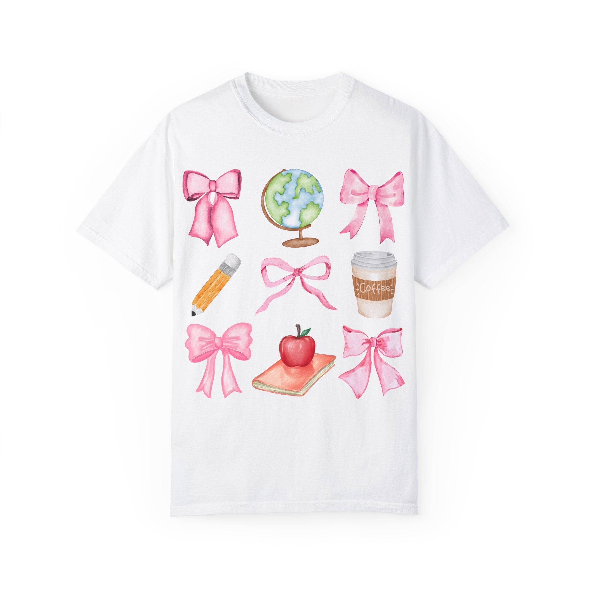 Coquette Bow T-Shirt for Teachers, Teacher Tee with Coquette Bows