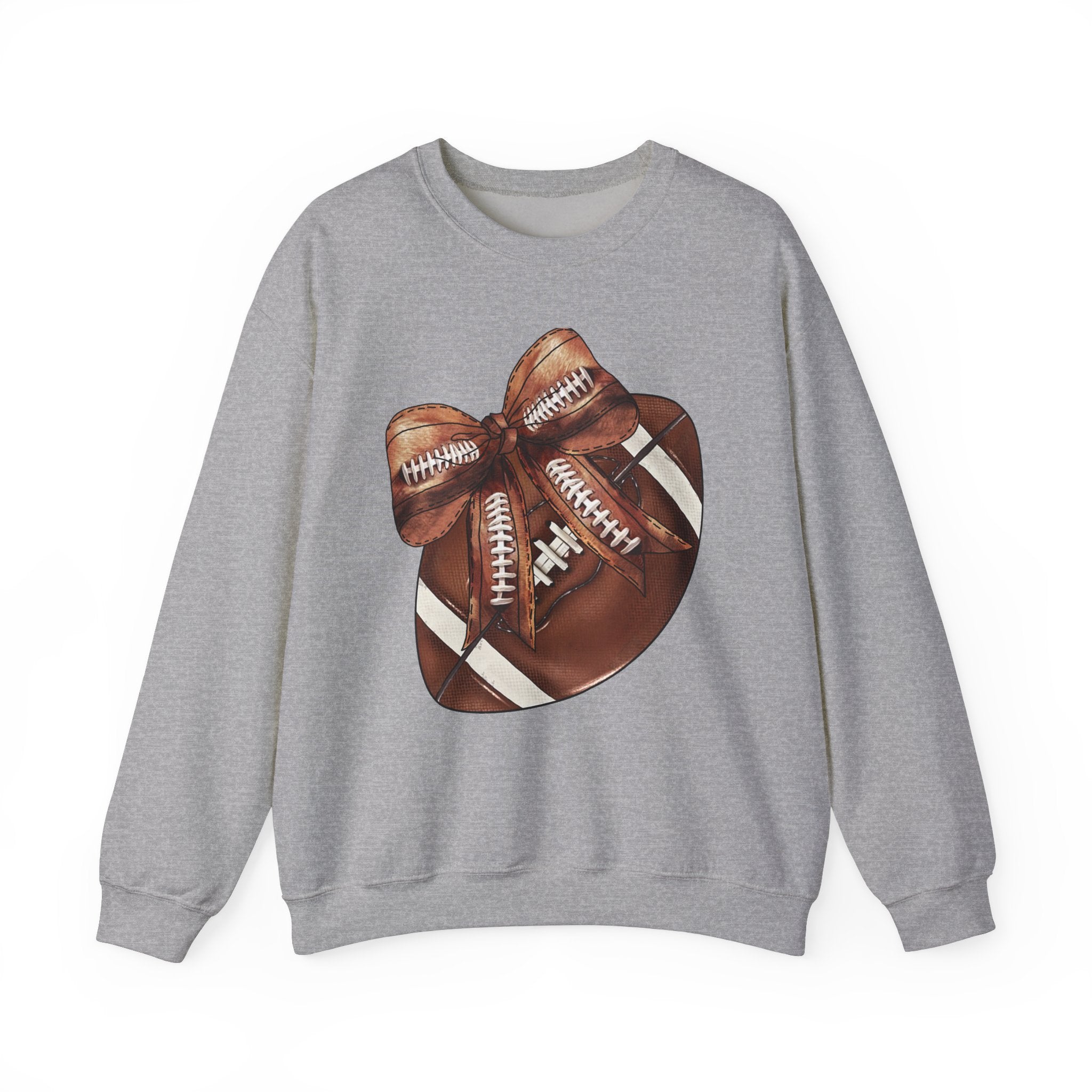 Football Sweatshirt with Coquette Bow