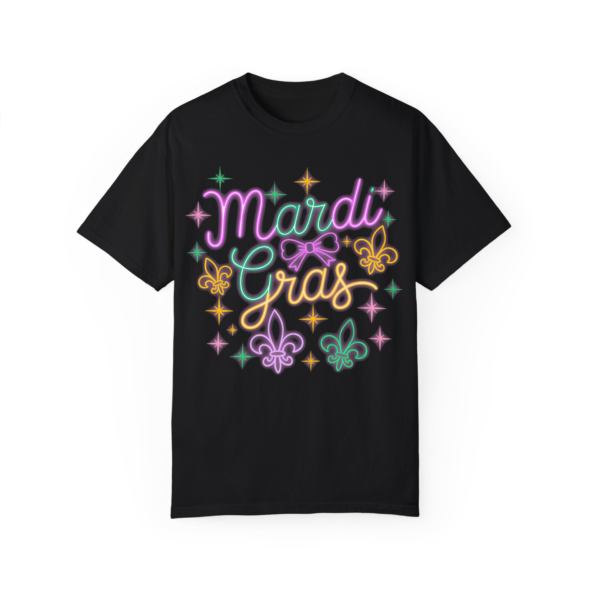 Mardi Gras T-Shirt, Fleur De Lis Tee, Fat Tuesday Women&