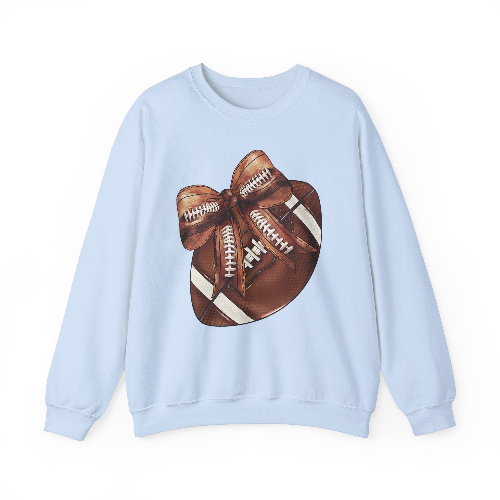 Football Sweatshirt with Coquette Bow