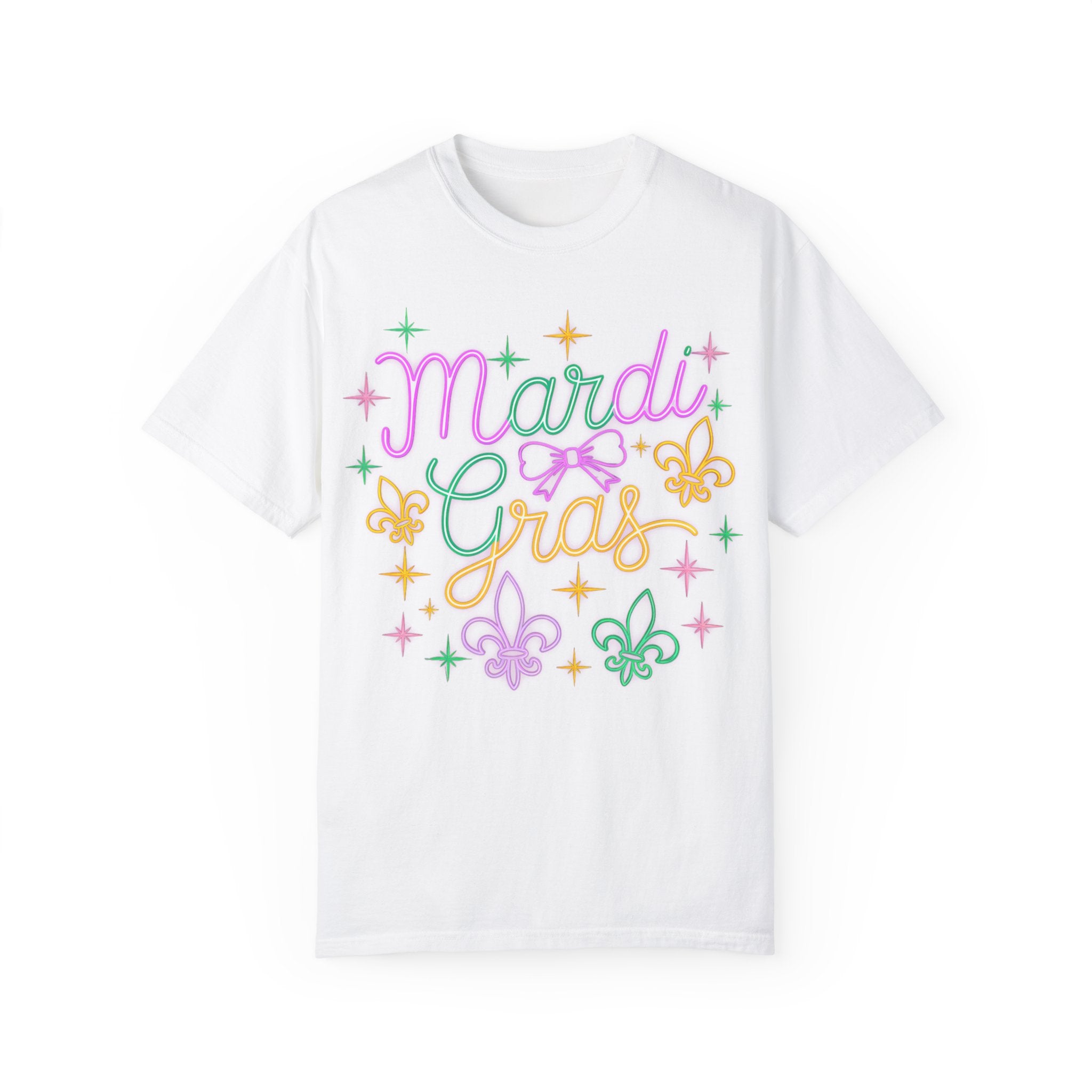 Mardi Gras T-Shirt, Fleur De Lis Tee, Fat Tuesday Women&
