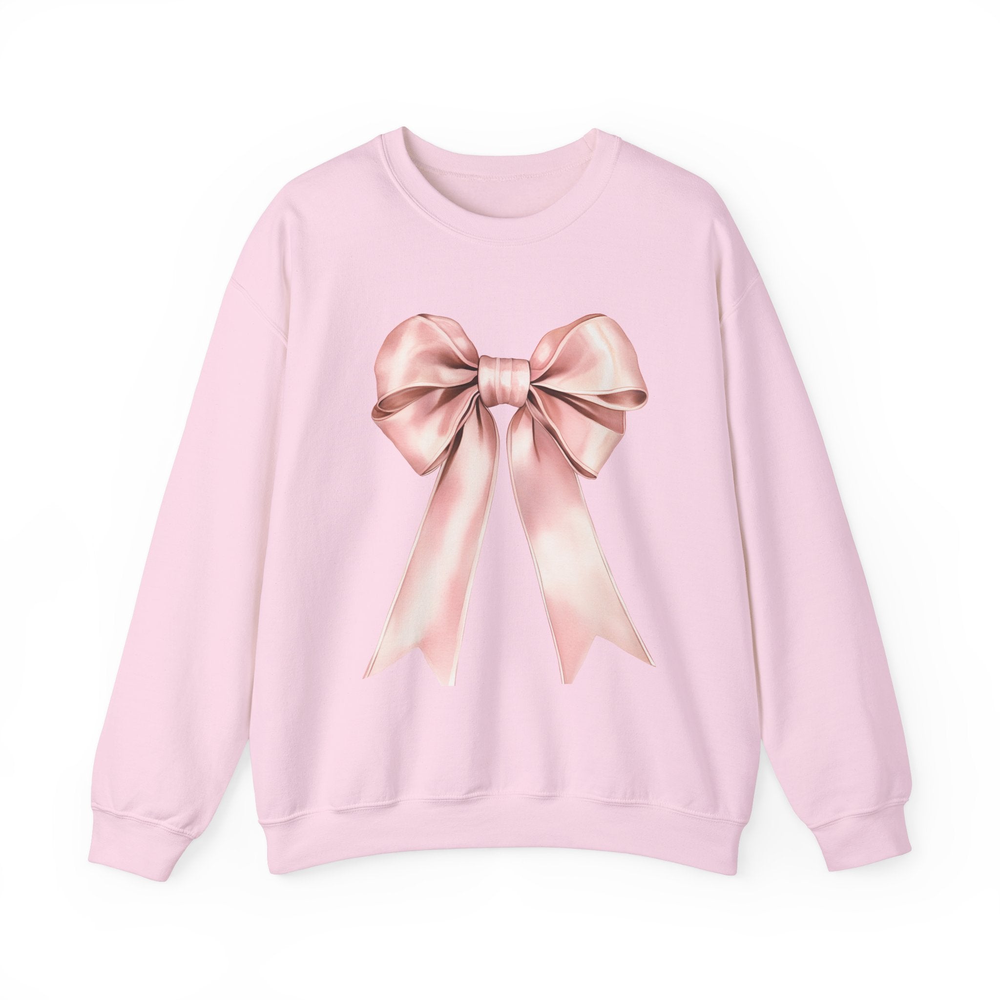 Light Pink Coquette Bow Sweatshirt