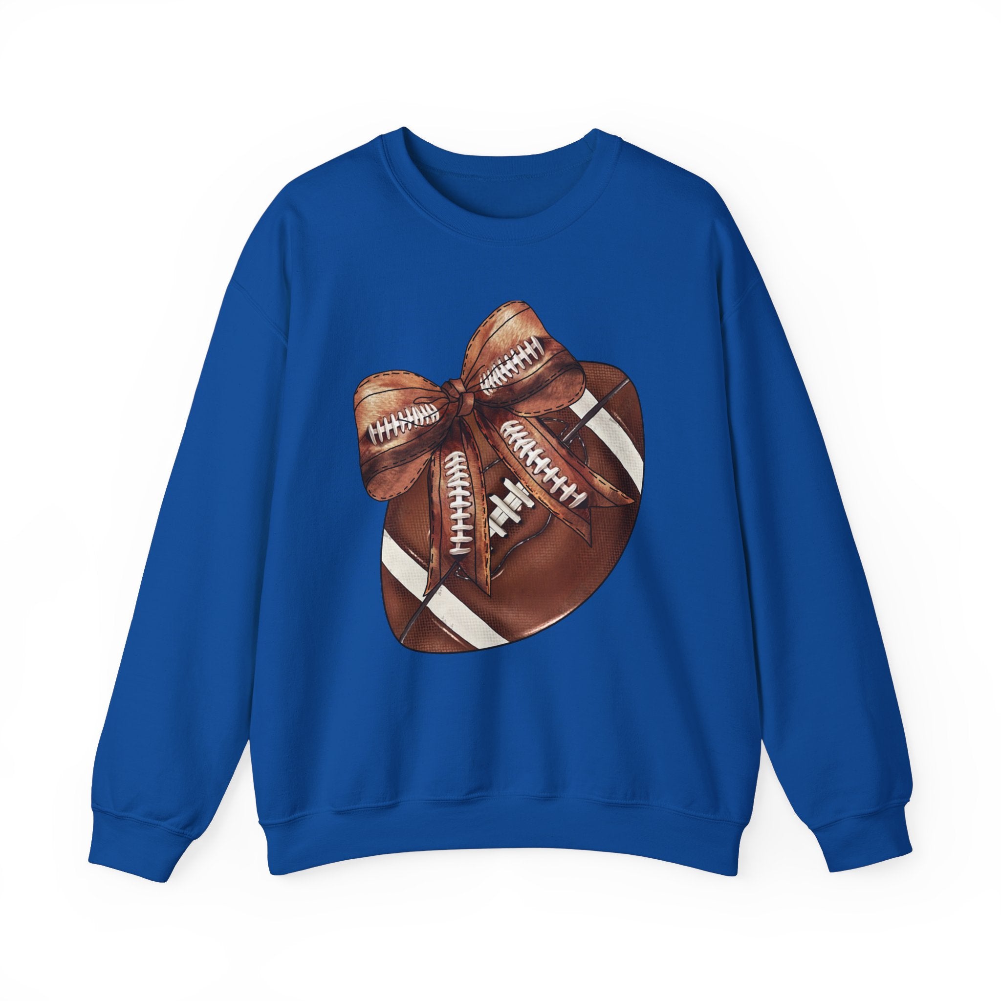 Football Sweatshirt with Coquette Bow