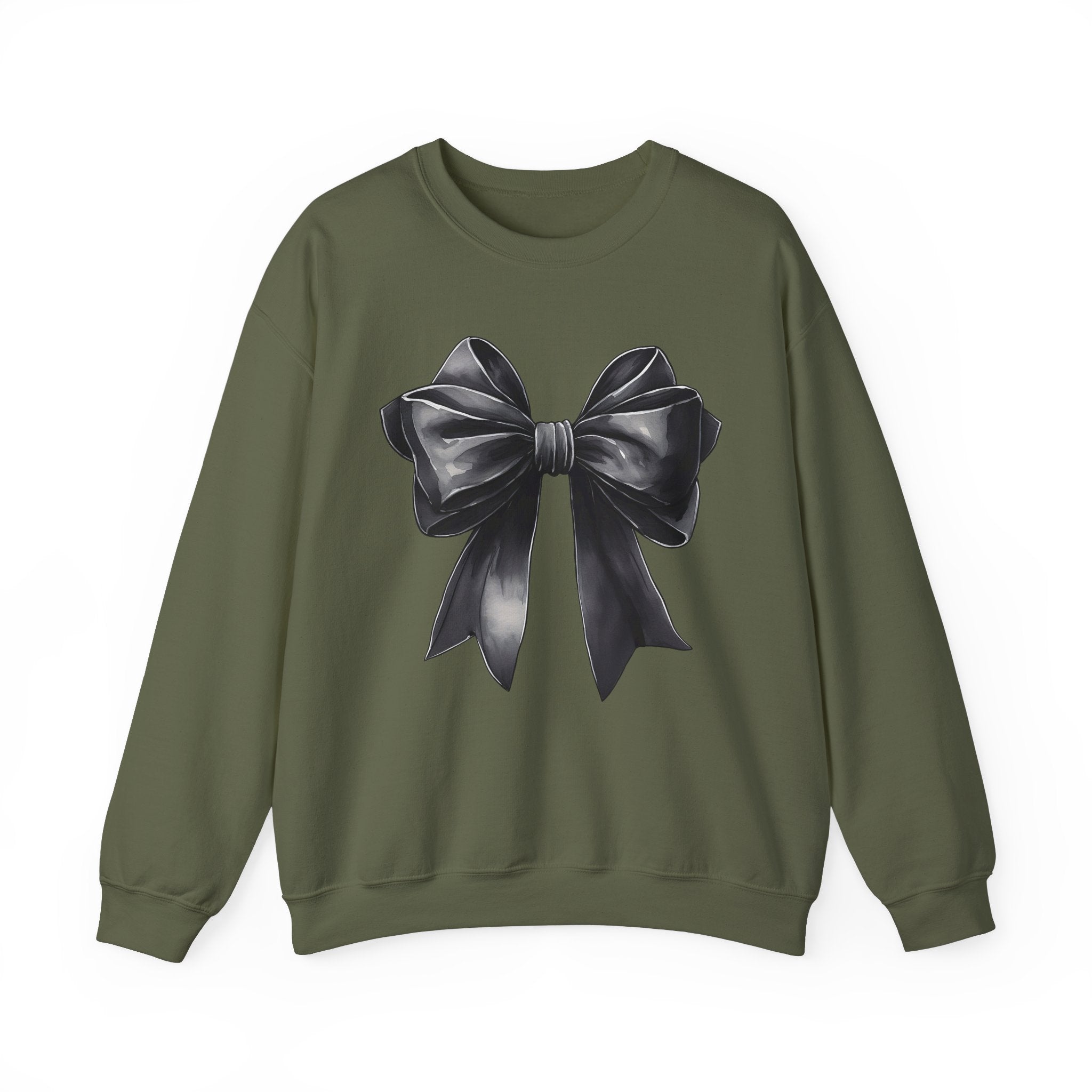 Black Coquette Bow Sweatshirt