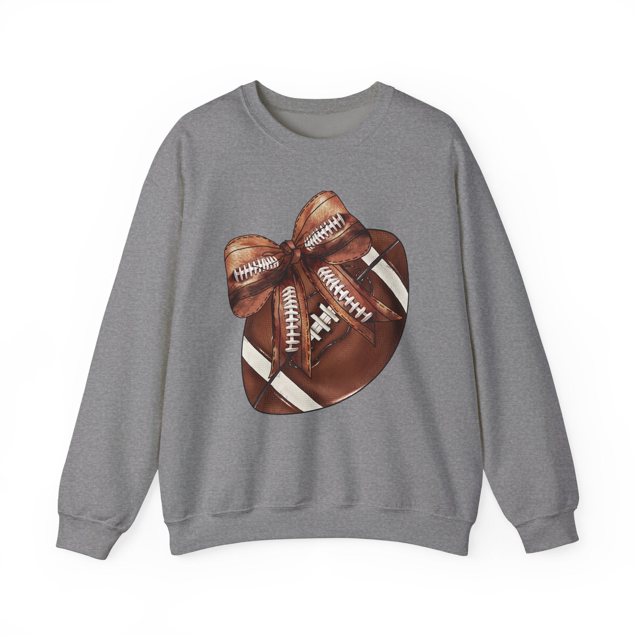 Football Sweatshirt with Coquette Bow