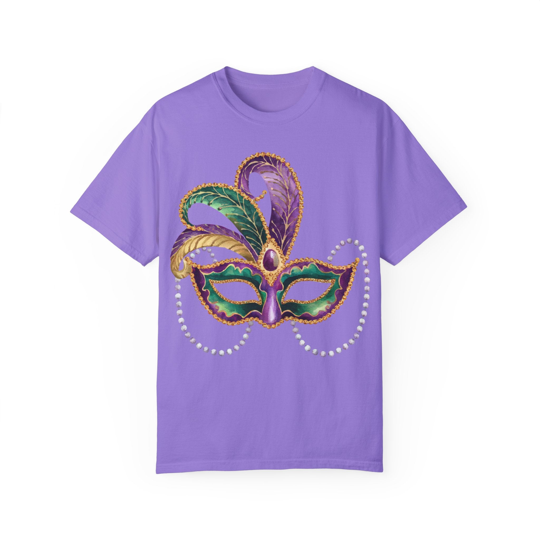 Mardi Gras Mask T-Shirt, Maskarade Tee, Fat Tuesday Women&