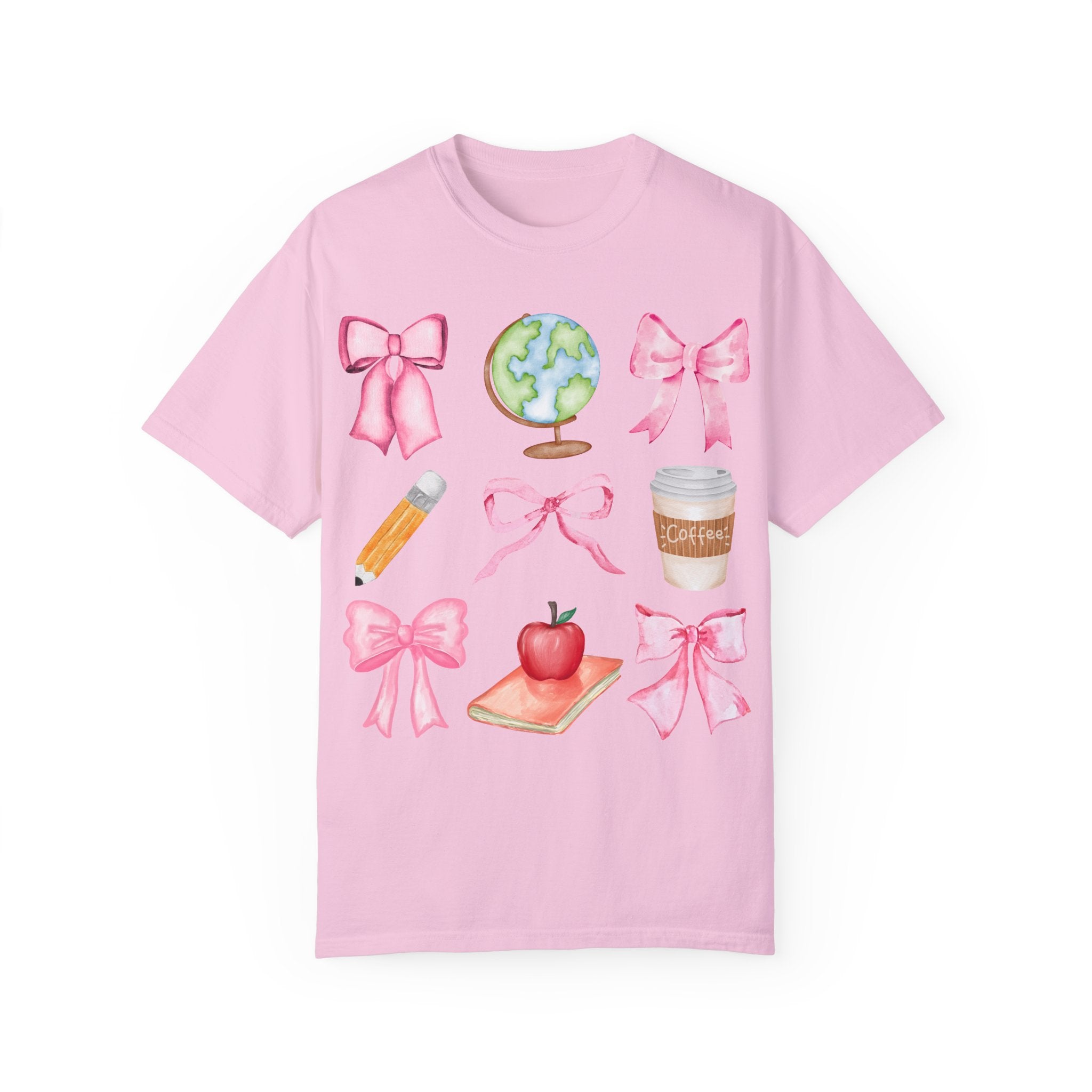 Coquette Bow T-Shirt for Teachers, Teacher Tee with Coquette Bows