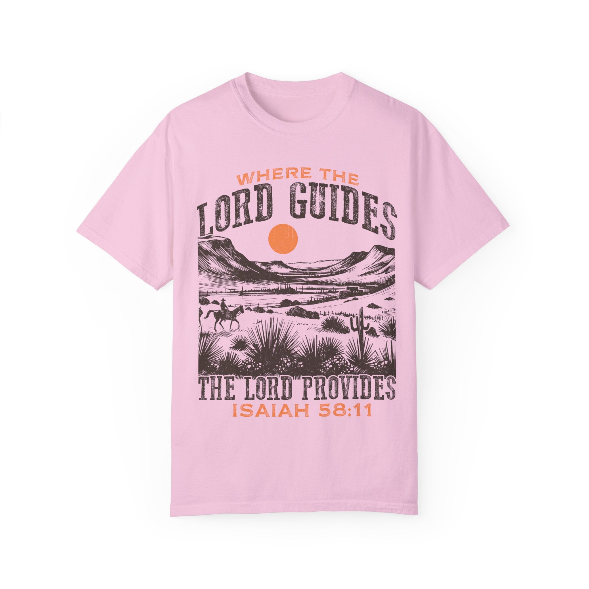Where The Lord Guides the Lord Provides T-shirt, Christian Tee