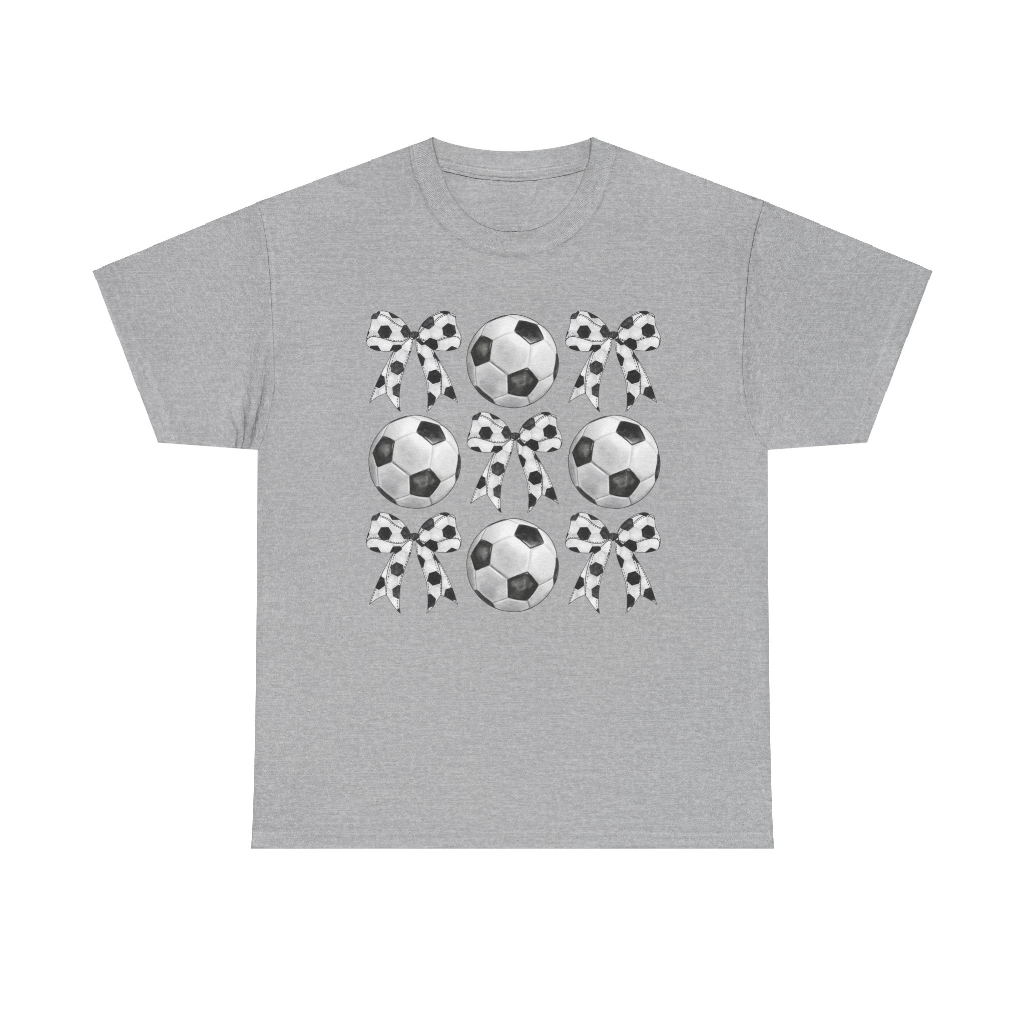 Soccer T-Shirt, Coquette Bow Tee, Soccer Mom Shirt for Women