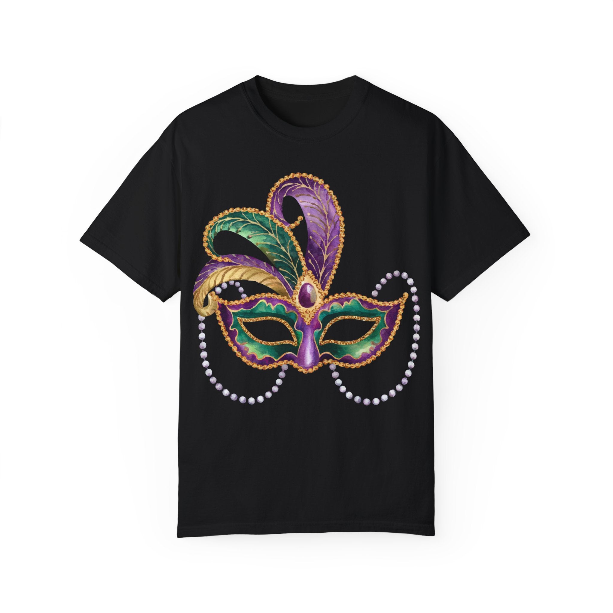 Mardi Gras Mask T-Shirt, Maskarade Tee, Fat Tuesday Women&