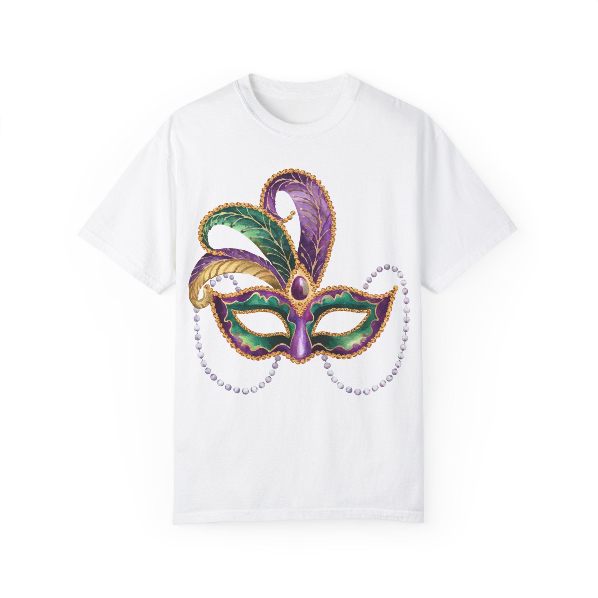 Mardi Gras Mask T-Shirt, Maskarade Tee, Fat Tuesday Women&