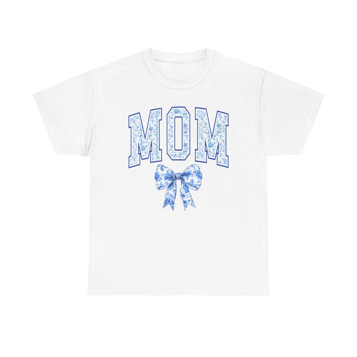 Mom T-Shirt with Coquette Bow, Floral Tee for Moms