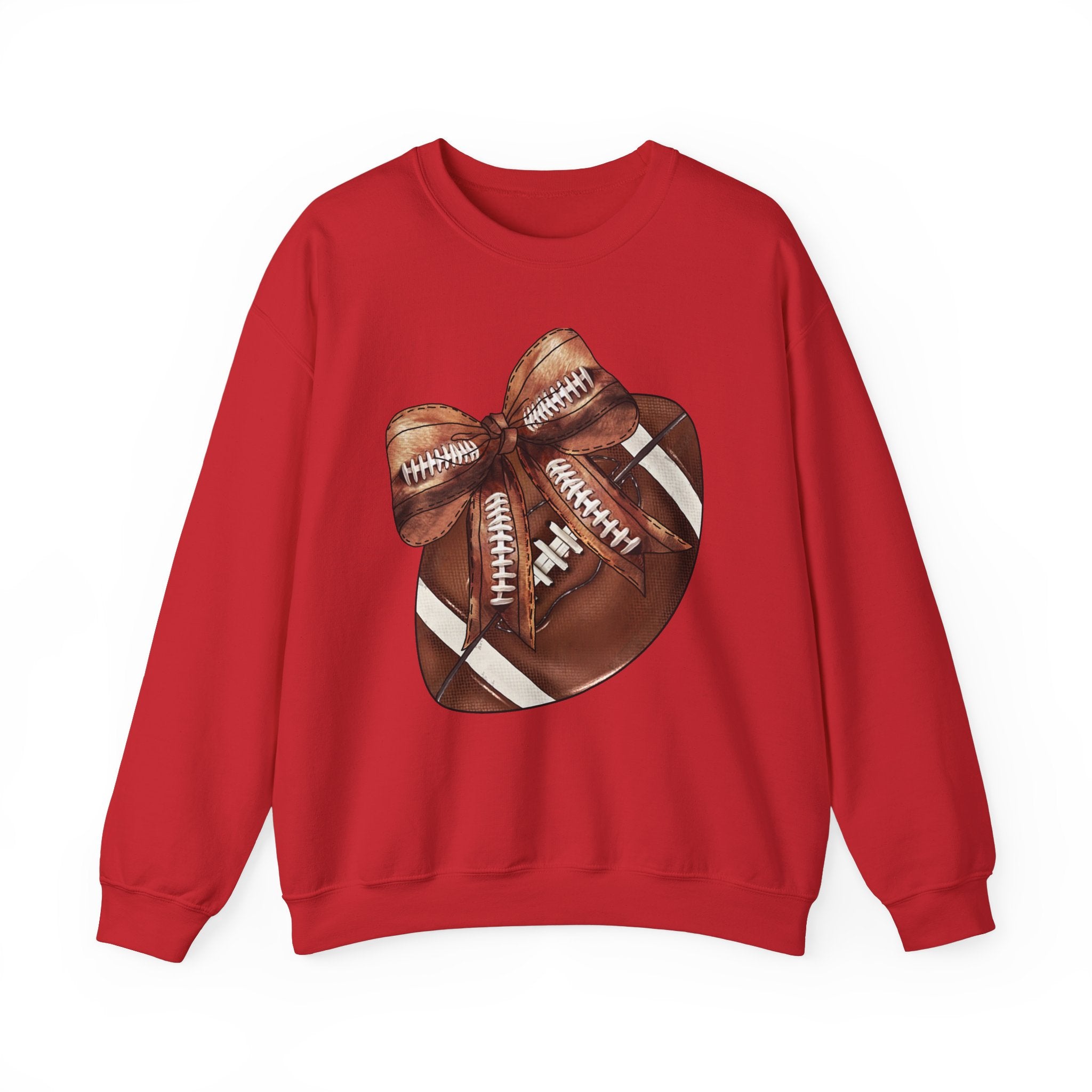 Football Sweatshirt with Coquette Bow