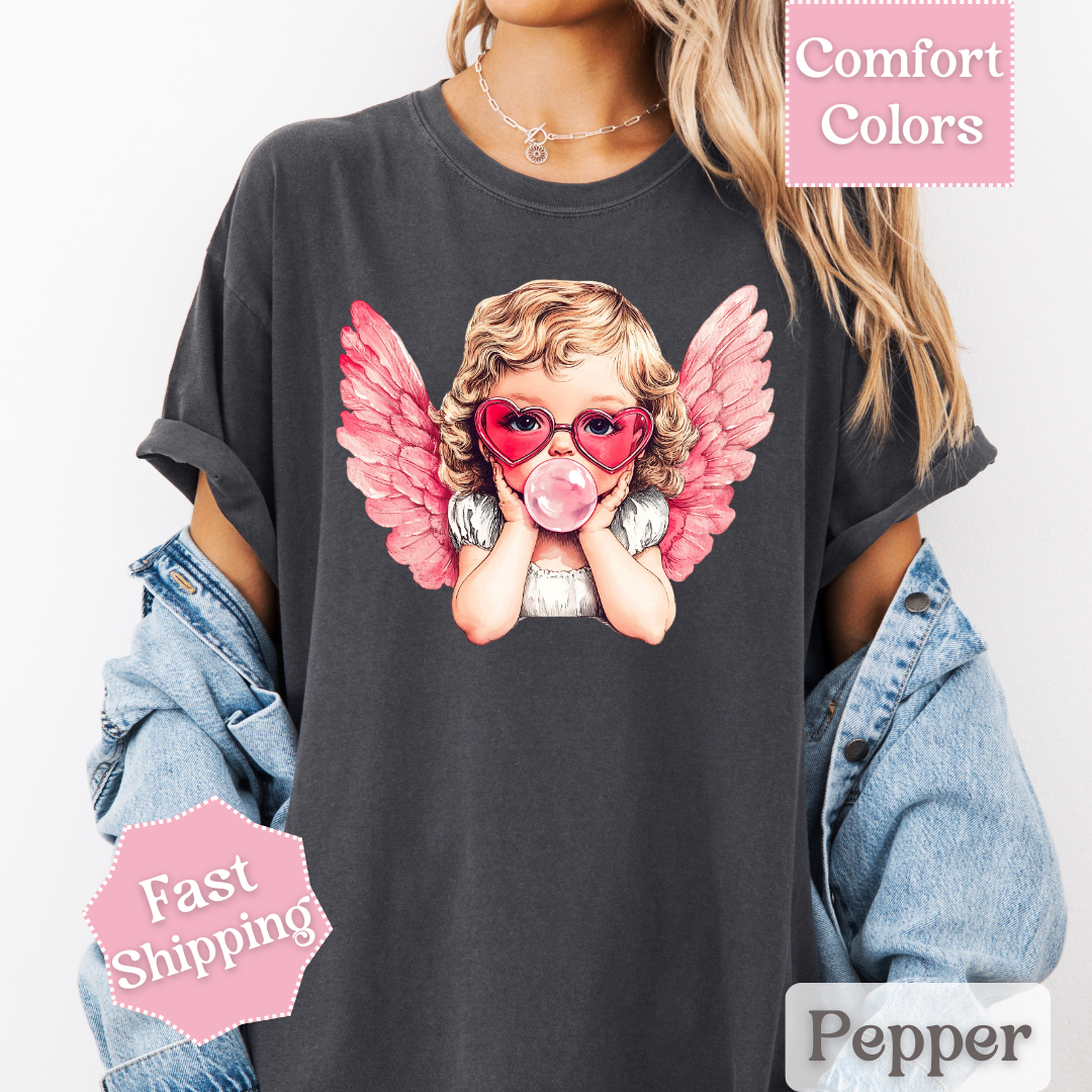 Bubble Gum Cupid T-Shirt, Valentine&