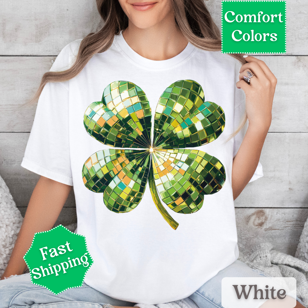 Four Leaf Clover Disco Ball T-Shirt