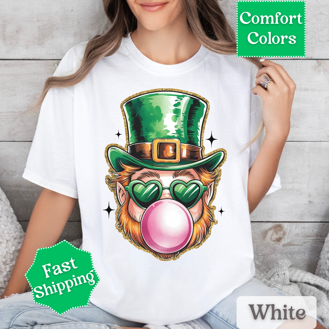 Leprechaun Bubble Gum T-Shirt, St. Patrick&