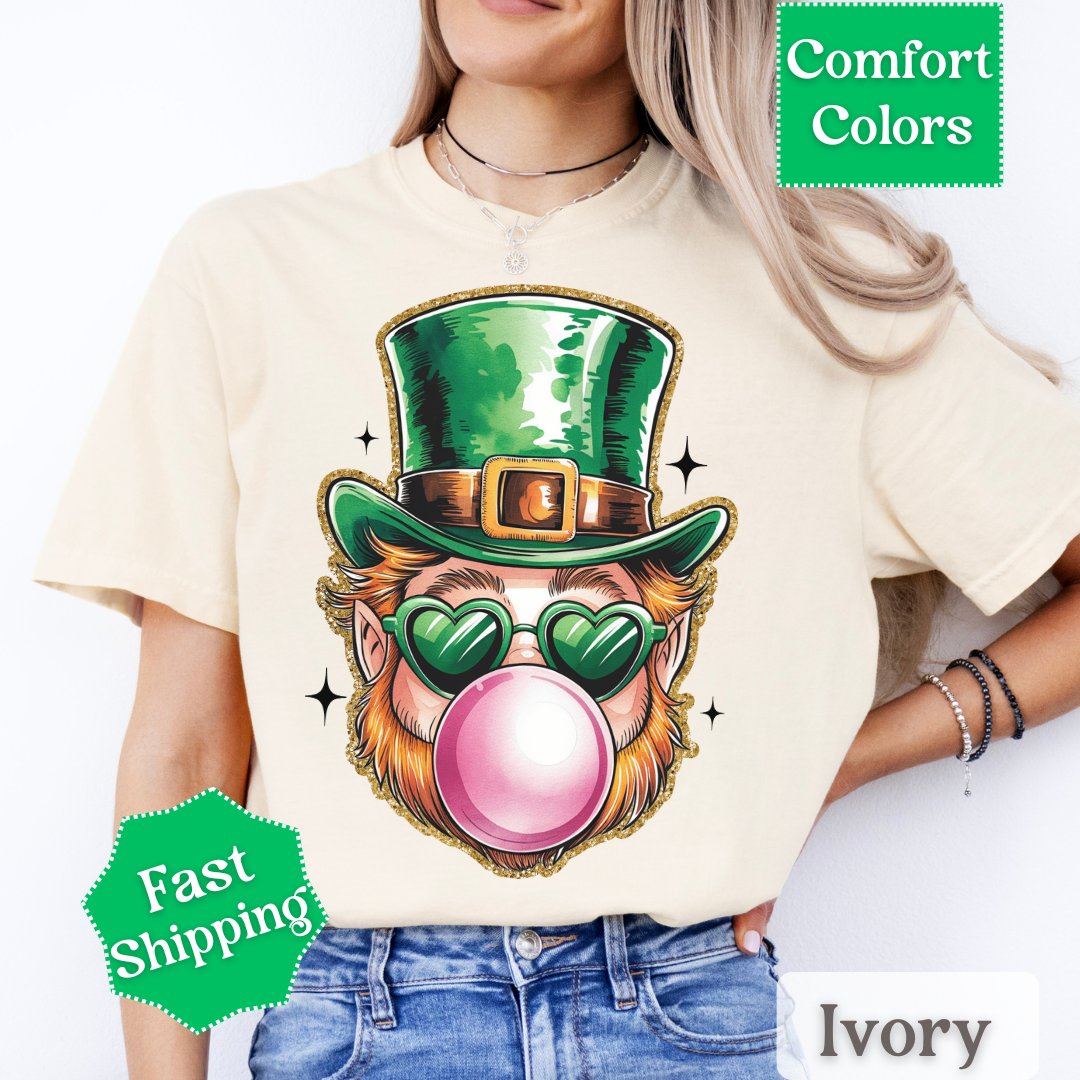 Leprechaun Bubble Gum T-Shirt, St. Patrick&