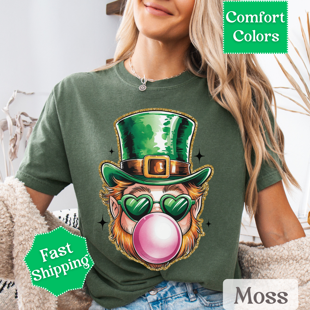 Leprechaun Bubble Gum T-Shirt, St. Patrick&