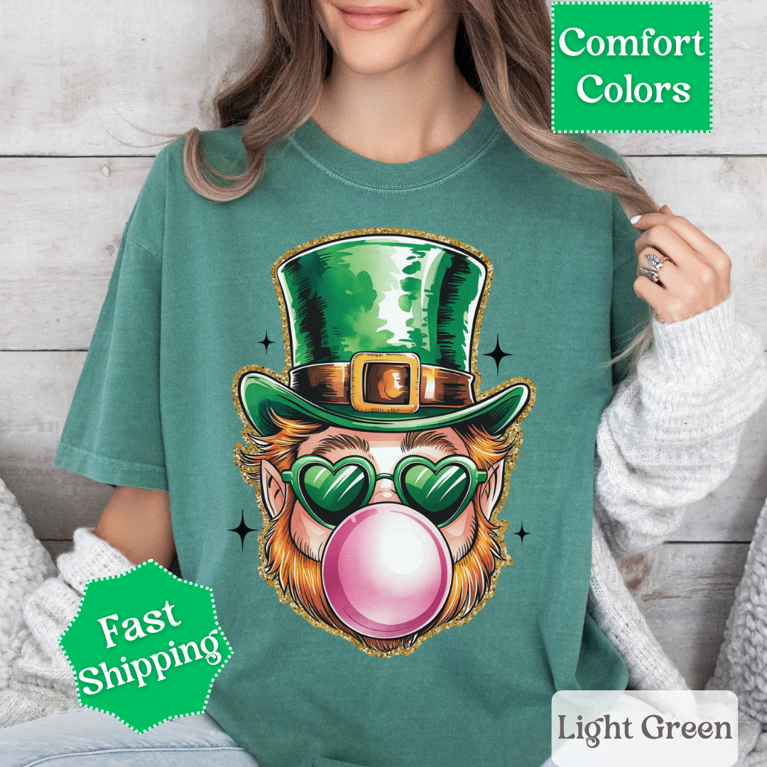 Leprechaun Bubble Gum T-Shirt, St. Patrick&