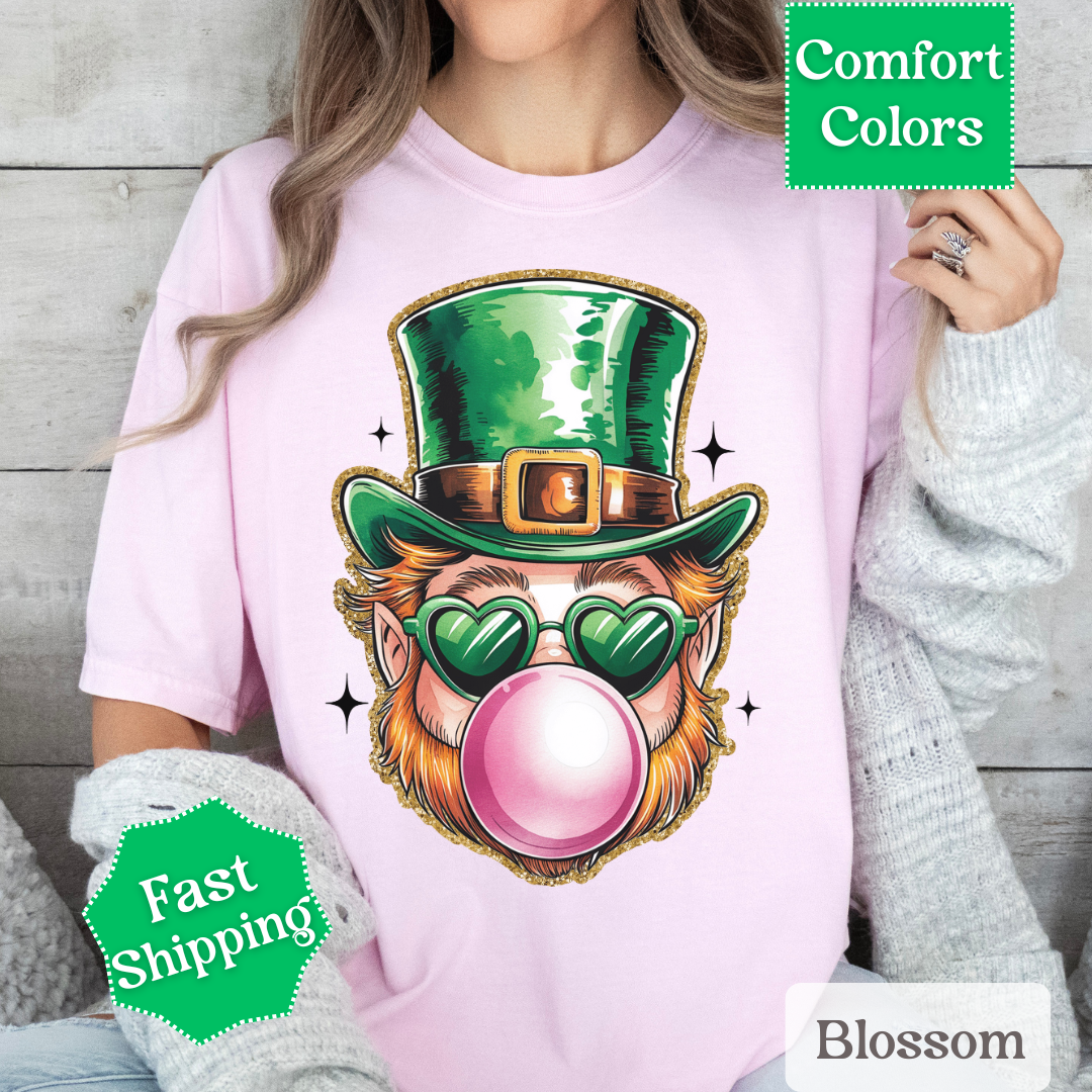 Leprechaun Bubble Gum T-Shirt, St. Patrick&