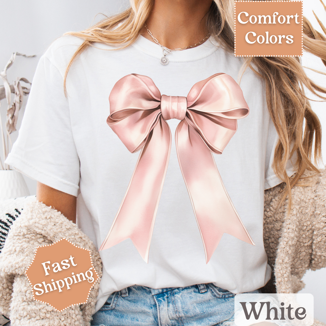 Pink Coquette Bow T-shirt
