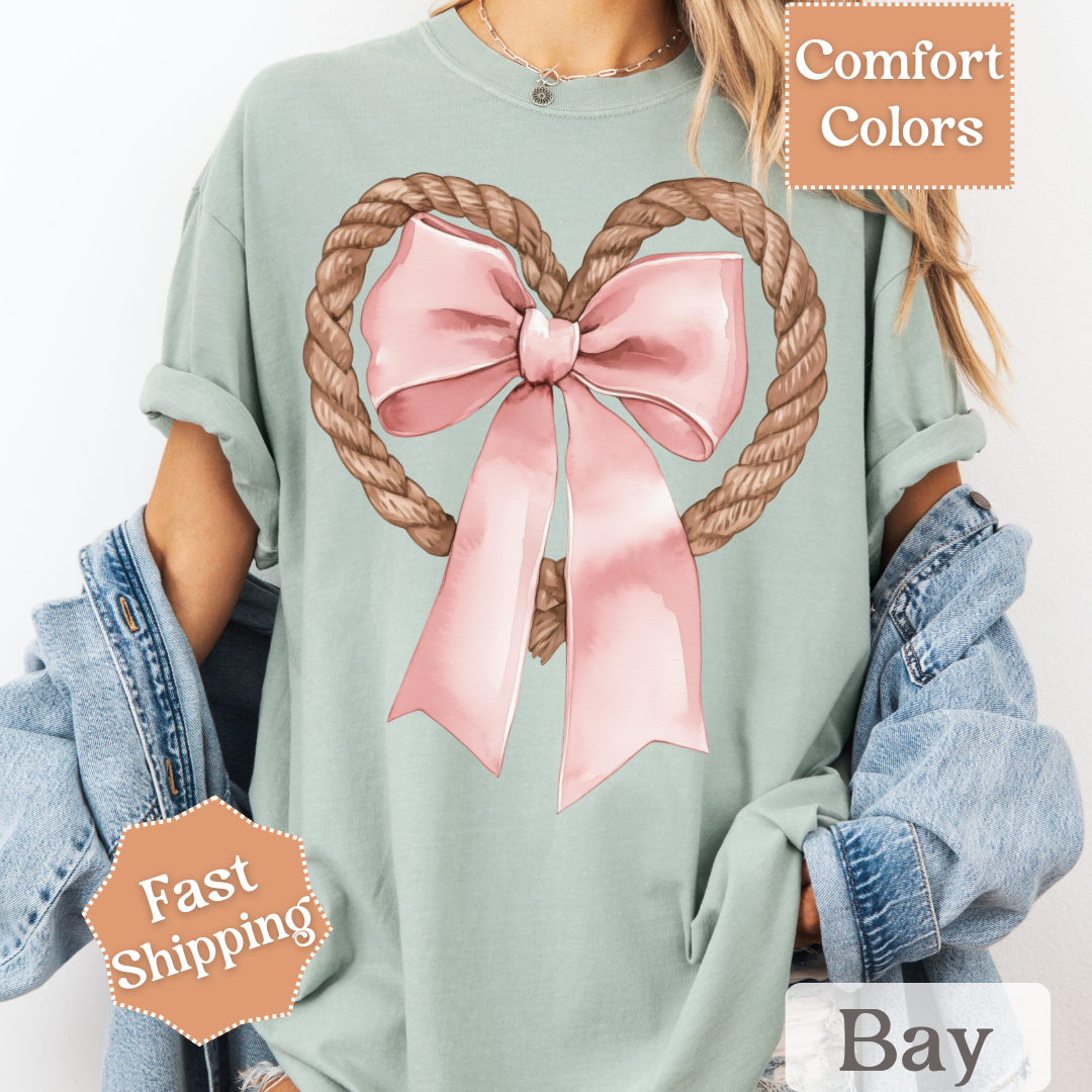 Coquette Bow Heart Rope T-Shirt