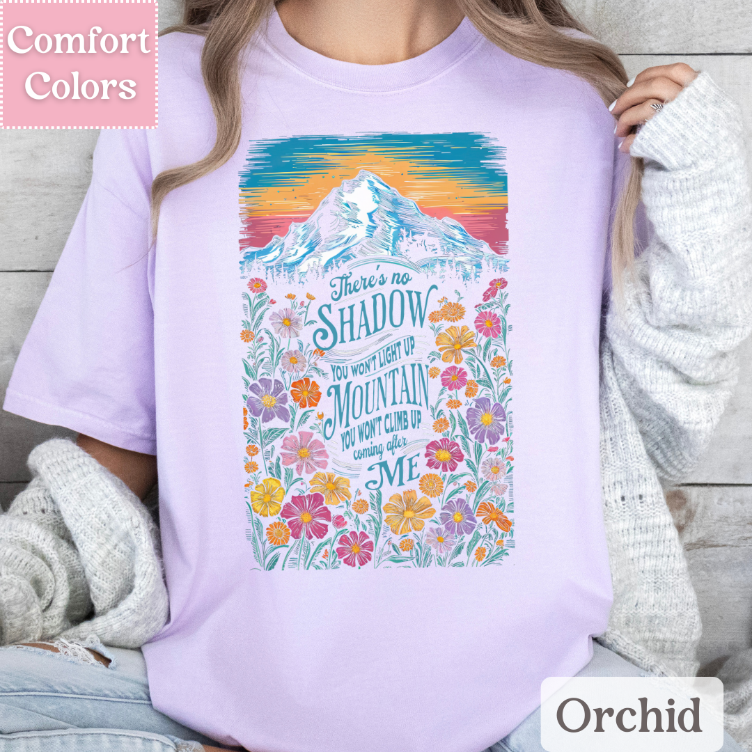 Christian T-Shirt for Women, No Shadow Tshirt, Floral Tee