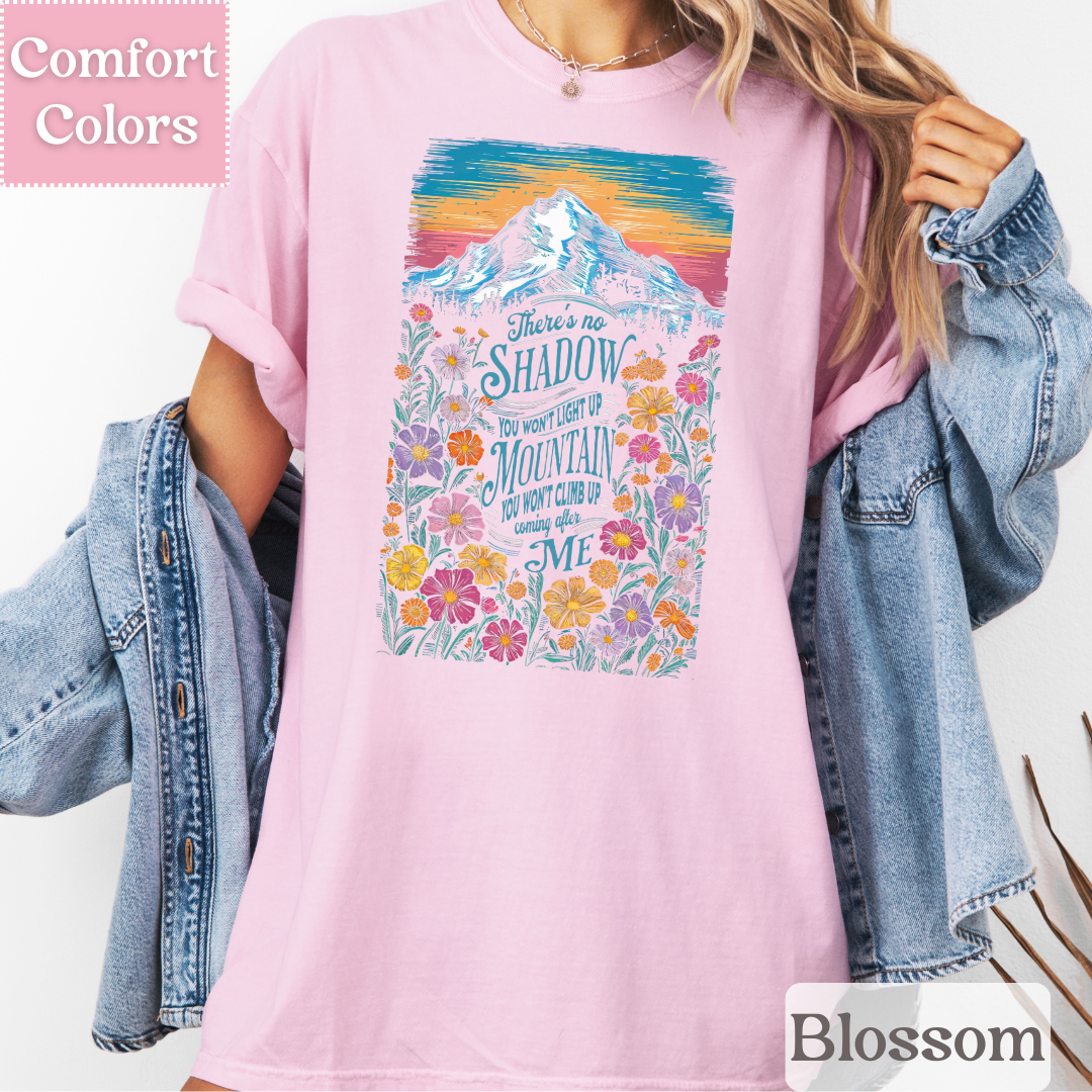 Christian T-Shirt for Women, No Shadow Tshirt, Floral Tee
