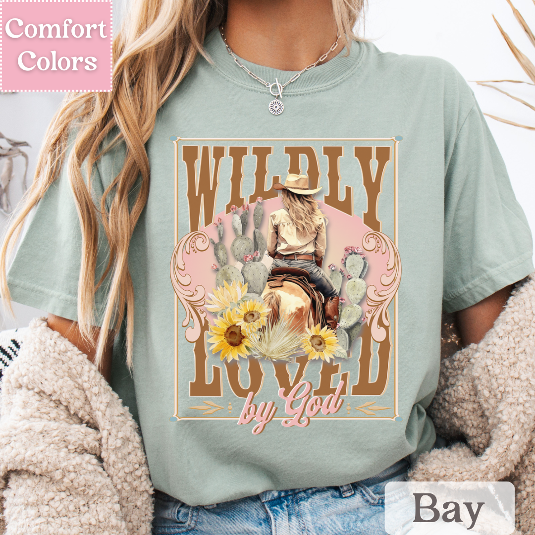 Wildly Loved by God T-Shirt, Western Tee, Christian Shirt for Women