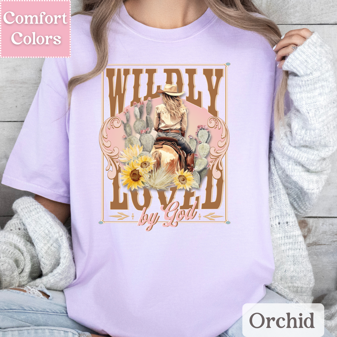 Wildly Loved by God T-Shirt, Western Tee, Christian Shirt for Women