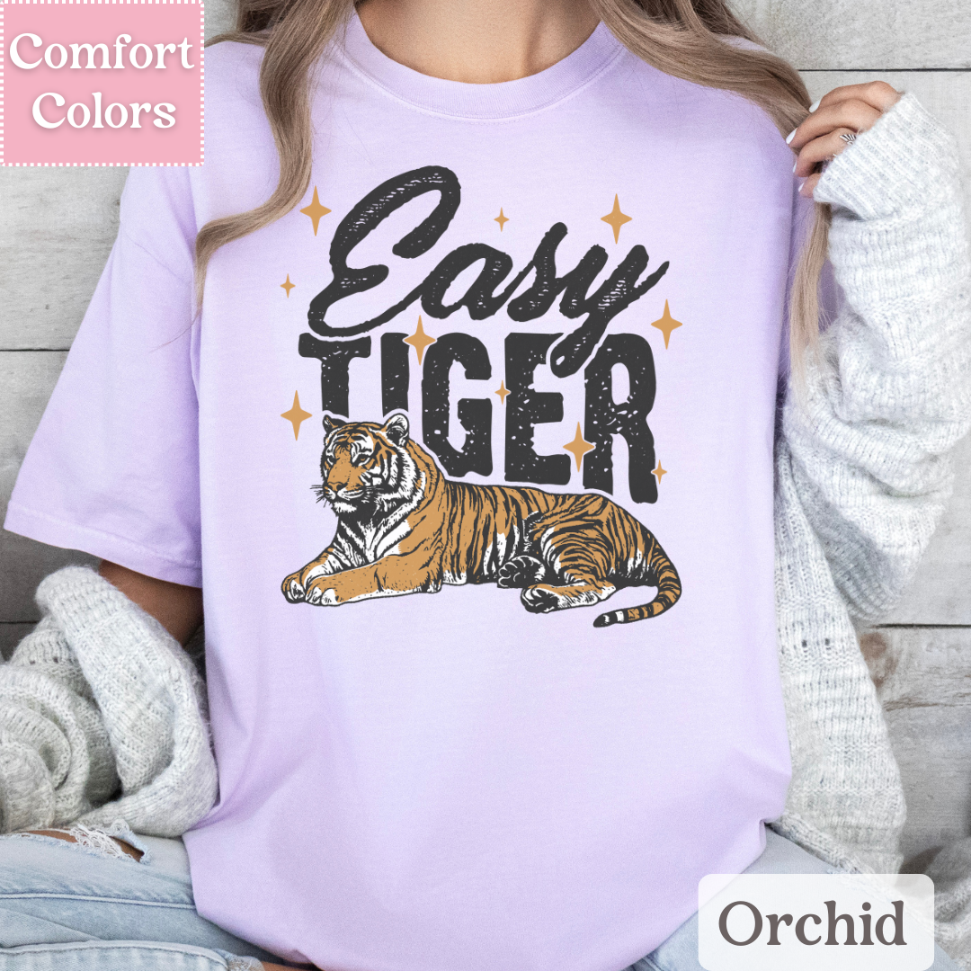 Easy Tiger T-Shirt, Tiger Tee, Shirt for Women