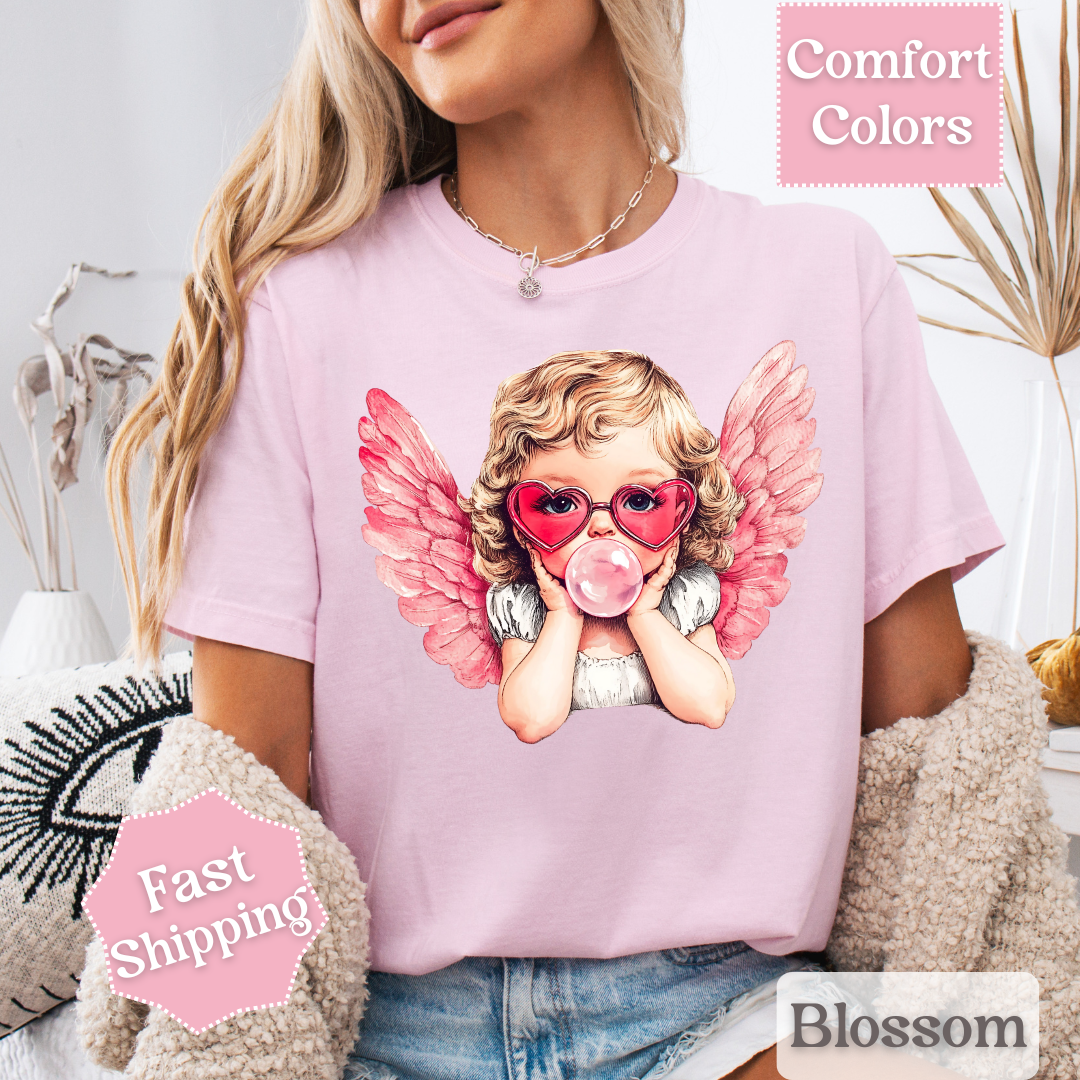 Bubble Gum Cupid T-Shirt, Valentine&