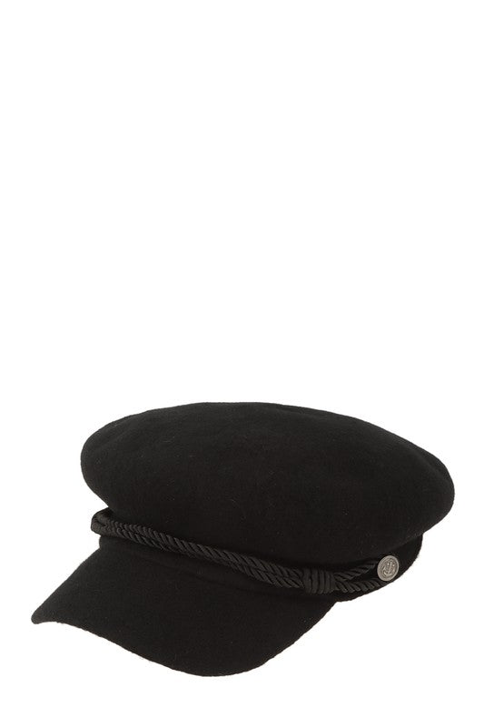 Twisted String Decorated Beret