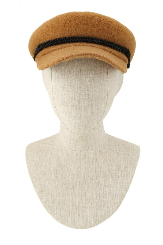 Twisted String Decorated Beret