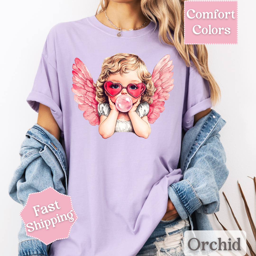 Bubble Gum Cupid T-Shirt, Valentine&