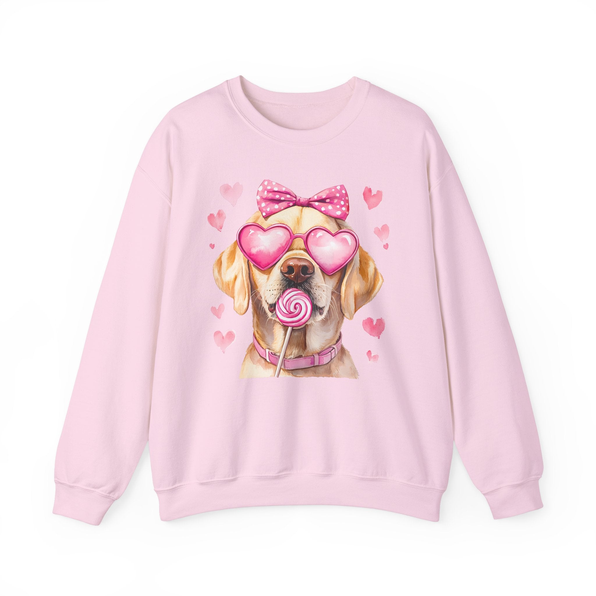 Yellow Lab Sweatshirt for Valentine&