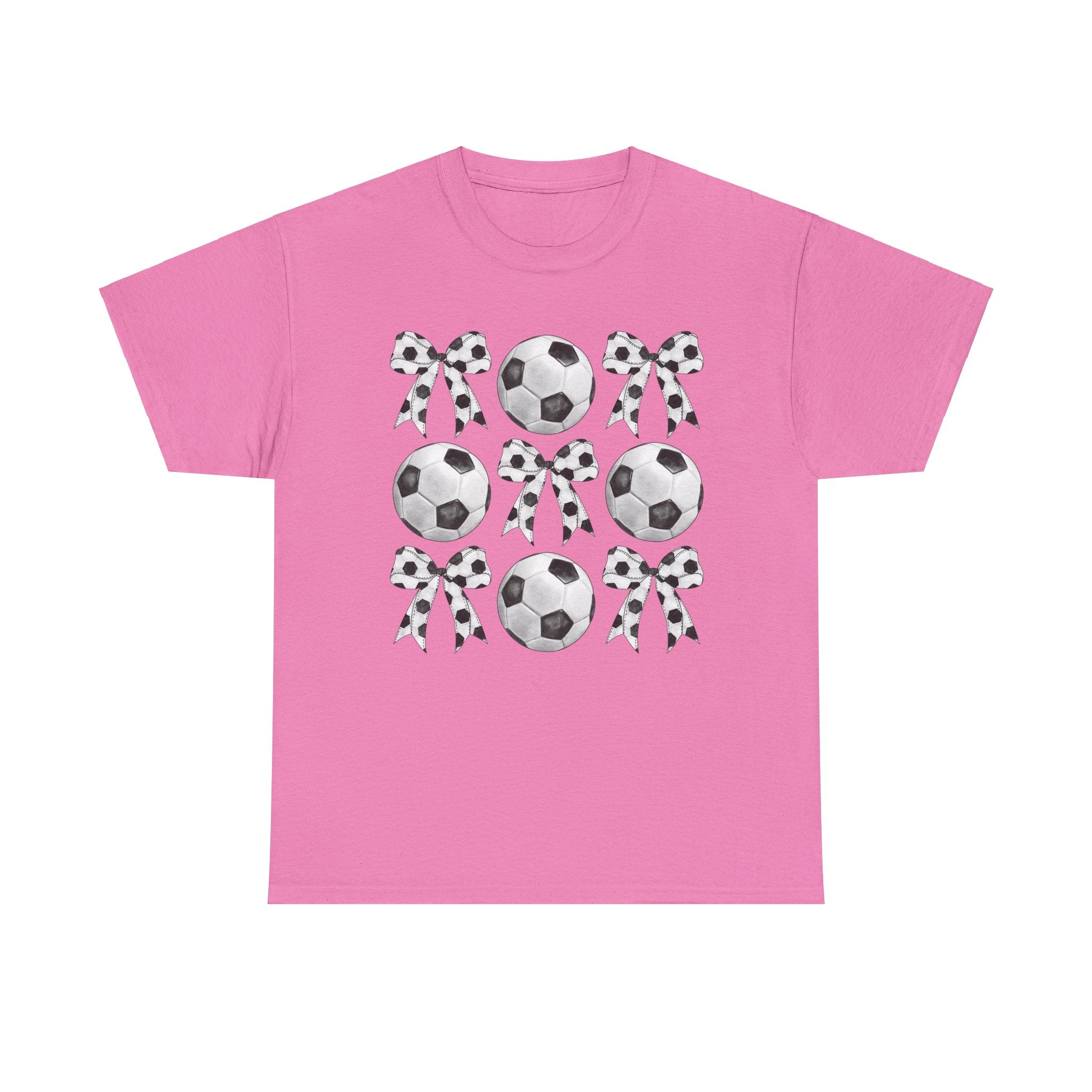 Soccer T-Shirt, Coquette Bow Tee, Soccer Mom Shirt for Women