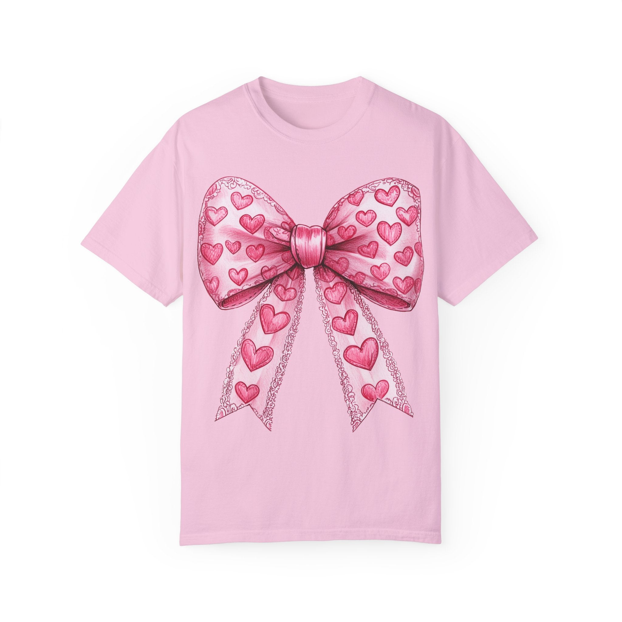 Coquette Bow Valentine Hearts T-shirt