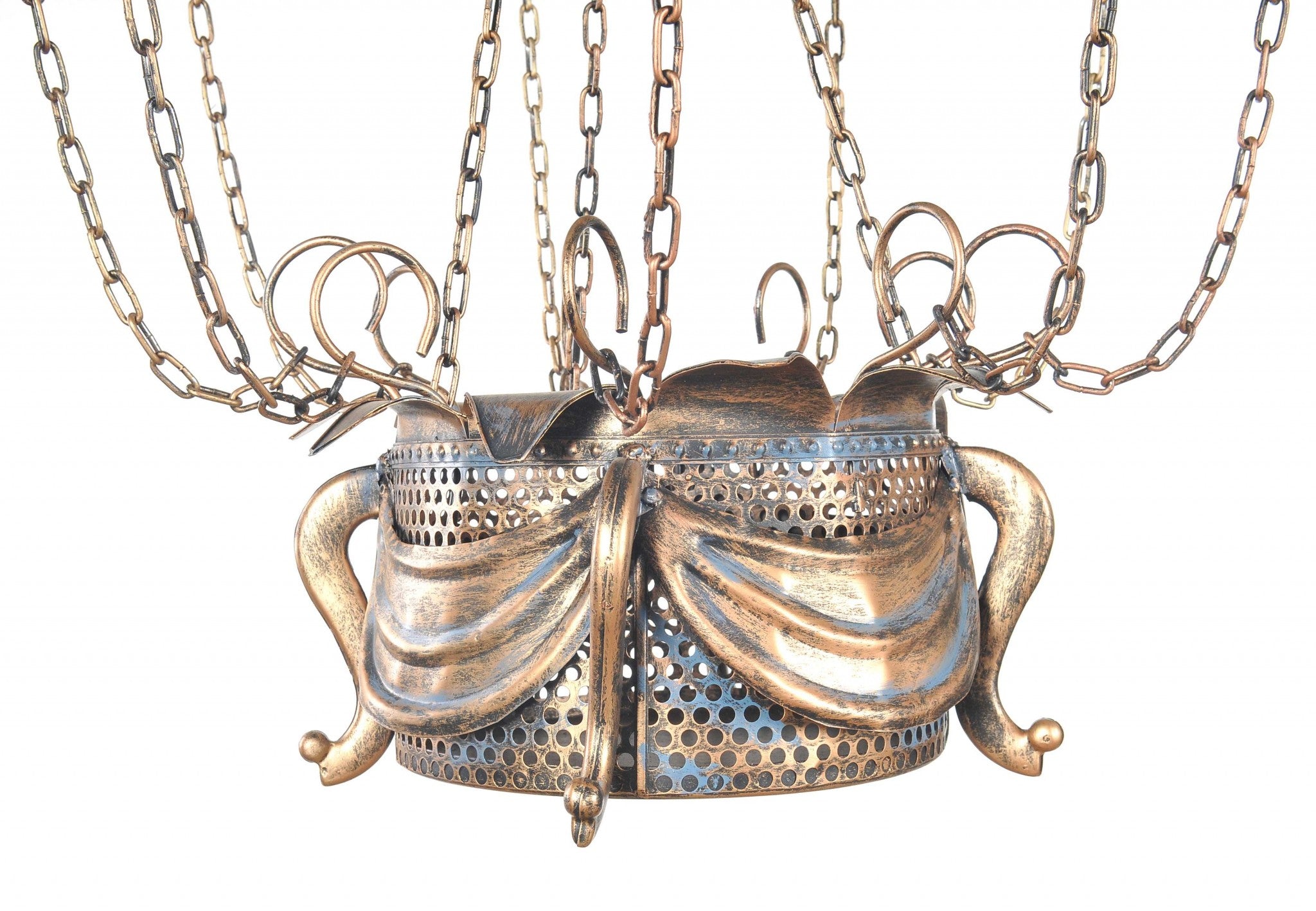 23" x 23" x 41" Vintage Hot Air Balloon Pendant-1