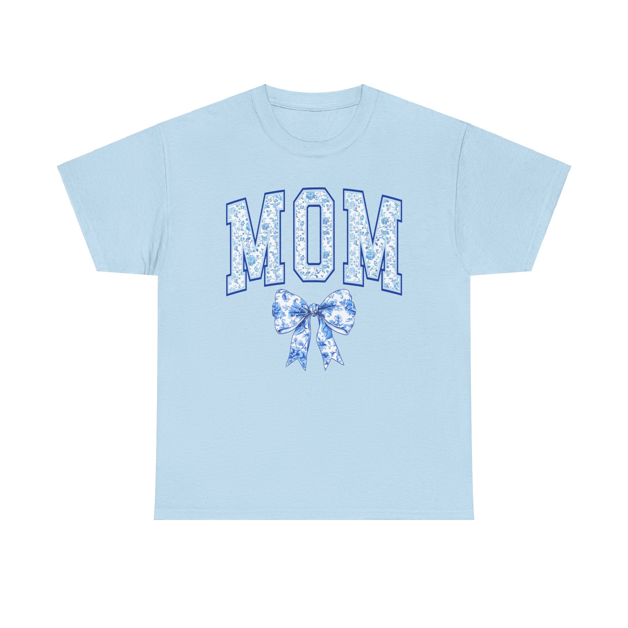 Mom T-Shirt with Coquette Bow, Floral Tee for Moms