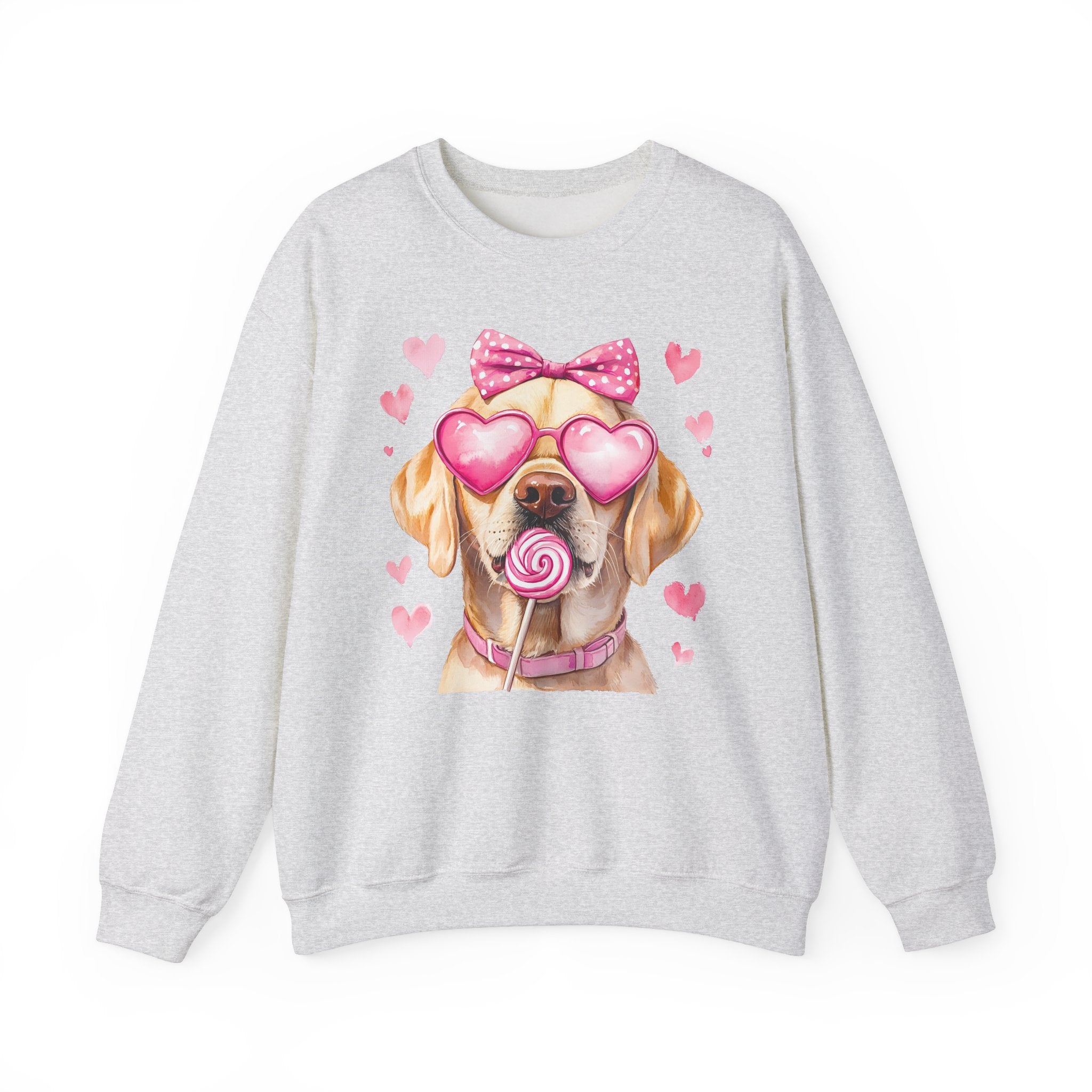 Yellow Lab Sweatshirt for Valentine&