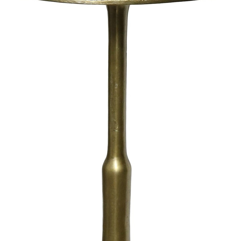 25" Brass Iron Round End Table-3