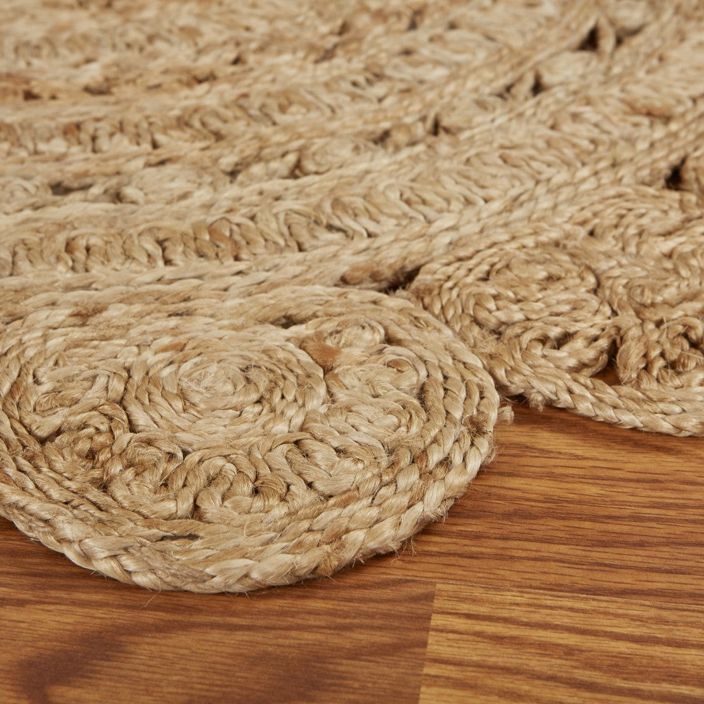 Sunshine Golden Natural Jute Area Rug-2