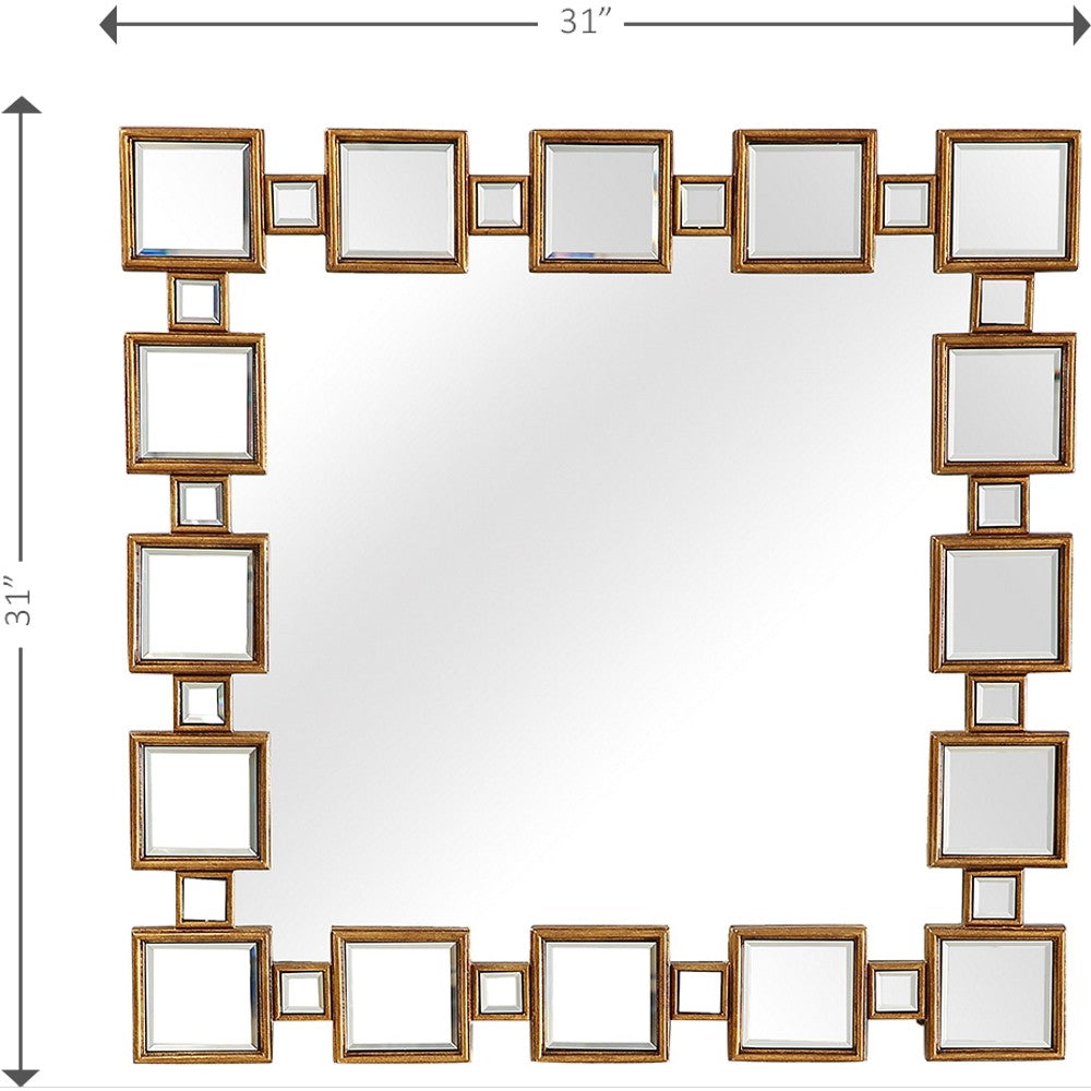 Sqaure Reflective Wall Mirror-2